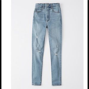 Abercrombie and Fitch ultra high rise super skinny jeans